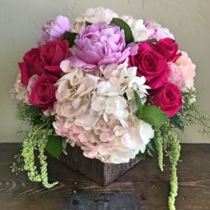 peonies and roses