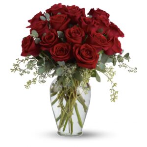 16 red roses