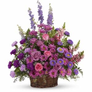 A profusion of purple, pink and lavender blooms