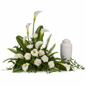 graceful calla lilies and white roses