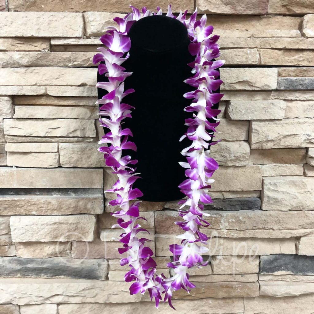 Purple Bombay Orchid Hawaiian Lei La Tulipe Floral Designs 